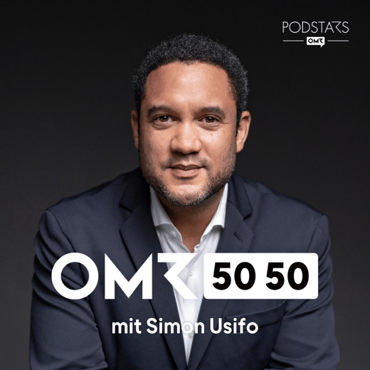 Podcastcover mit Simon Usifo