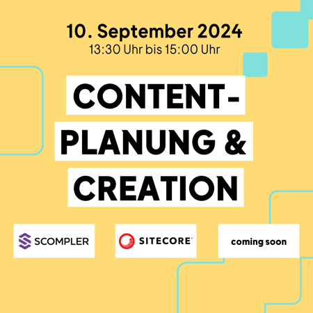 Contentplanung und -creation Overview