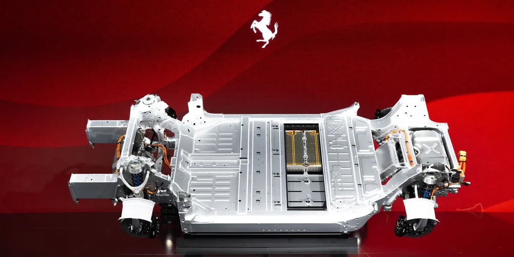 Ferrari im Rückwärtsgang