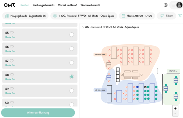 Abbildung der Reviews Büro Fläche