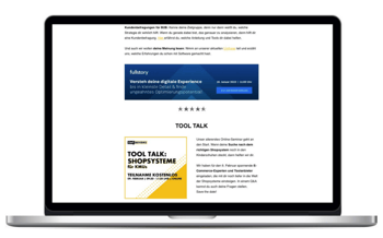 Reviews LP Elemente Sponsored Content _ Mockup Newsletter Reviews LP Elemente Sponsored Content _ Mockup Newsletter