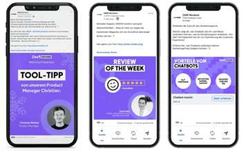 Reviews LP Elemente Sponsored Content _ Mockup Social Media Reviews LP Elemente Sponsored Content _ Mockup Social Media