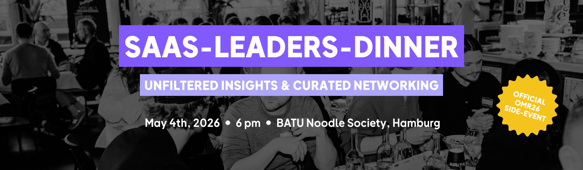 SaaS Leader Pre-Event OMR26 - LP Banner