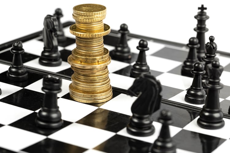 chess-game-on-chessboard-money-and-chess-concept-strategy-investment-and-success